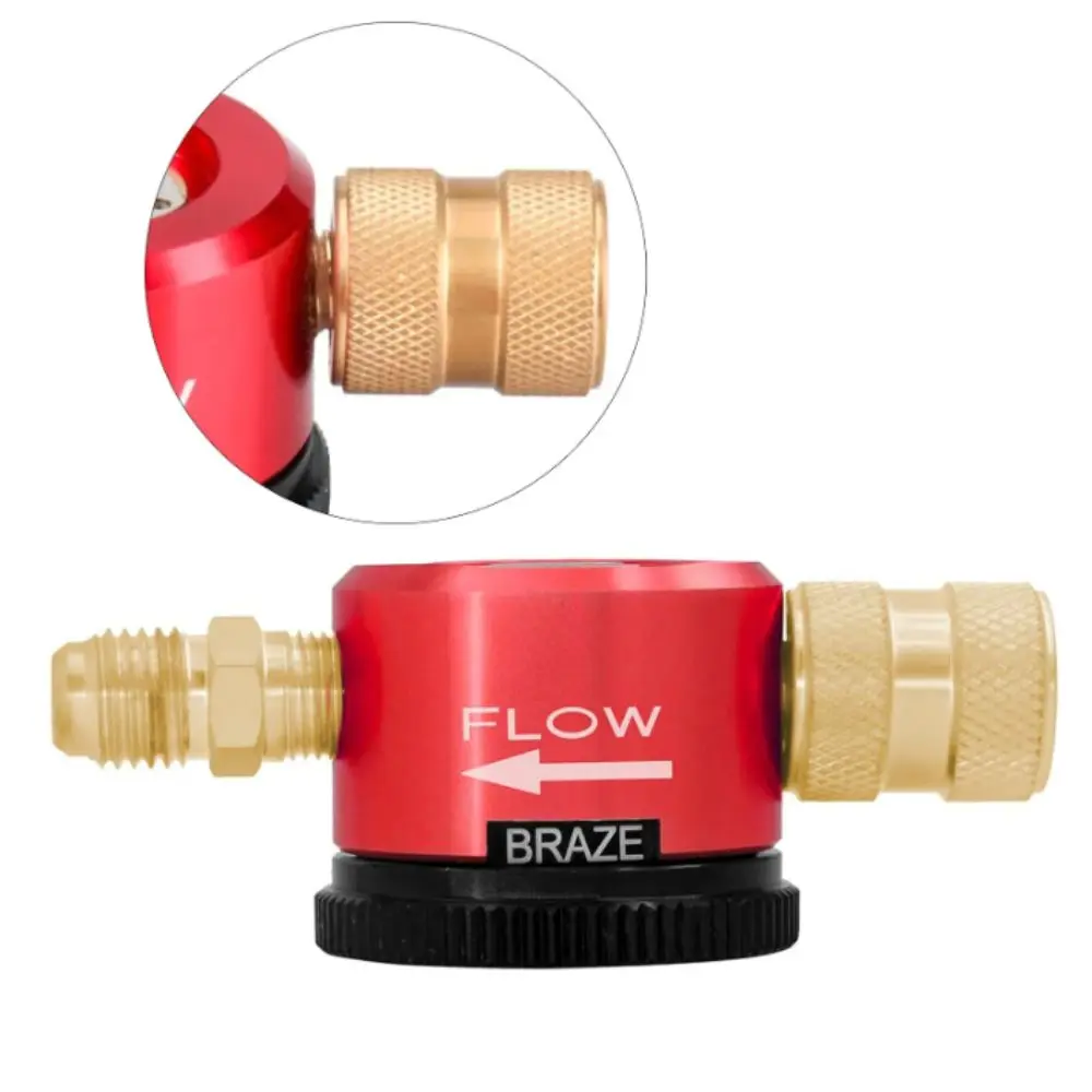 

1/4 Inch Connector Nitrogen Purge Regulator Brazing Tool Flow Regulator HVAC Nitrogen Purge Kit Purge Tool Nitrogen Purge Tool