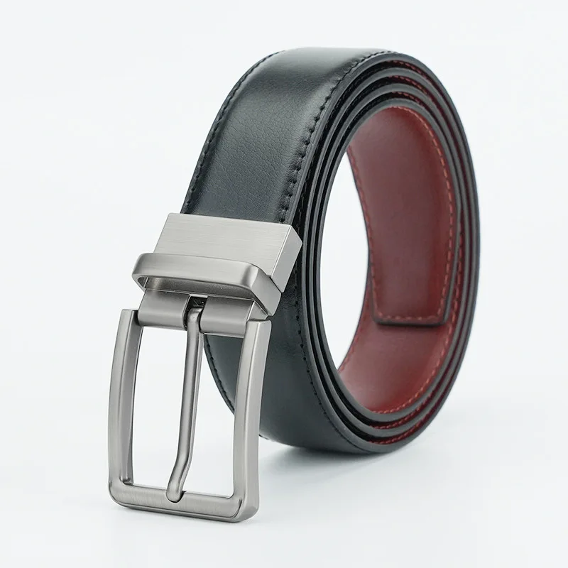 

Men's belt pin buckle business retro cowhide belt versatile middle-aged and young leather belt men's wholesale designer belt