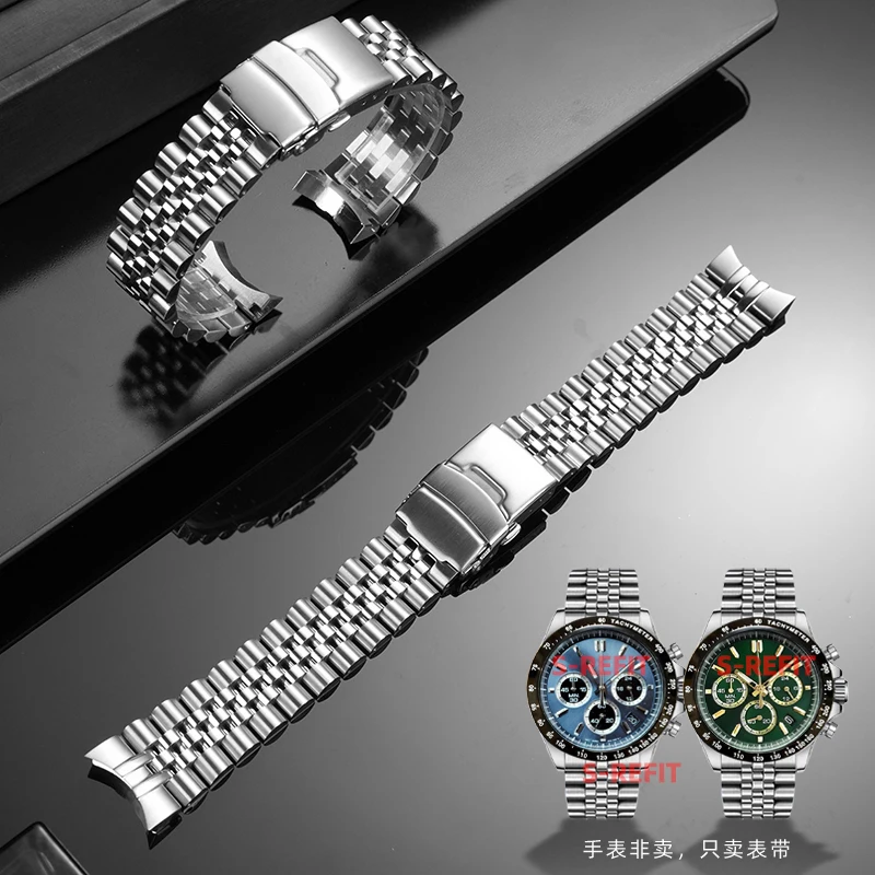 

Ремешок для часов Jubilee Seitona 20 мм для часов Seiko SBTR027 SBTR009 011 013 015 017 019, ремешок для часов из нержавеющей стали с цельным изогнутым концом