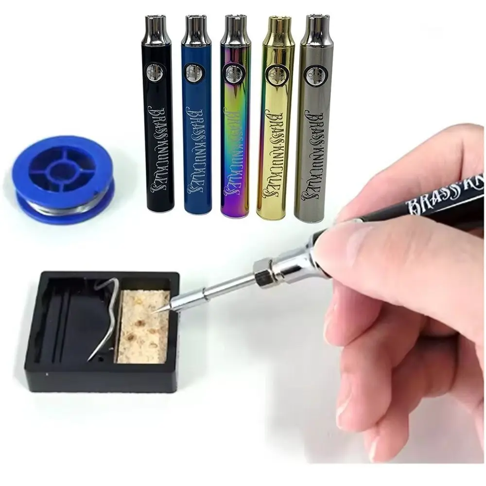 

510 Thread Welding Heating Pen 900mAh Battery Adjustable Voltage Battery Electric Soldering Iron Portable Bottom Charge