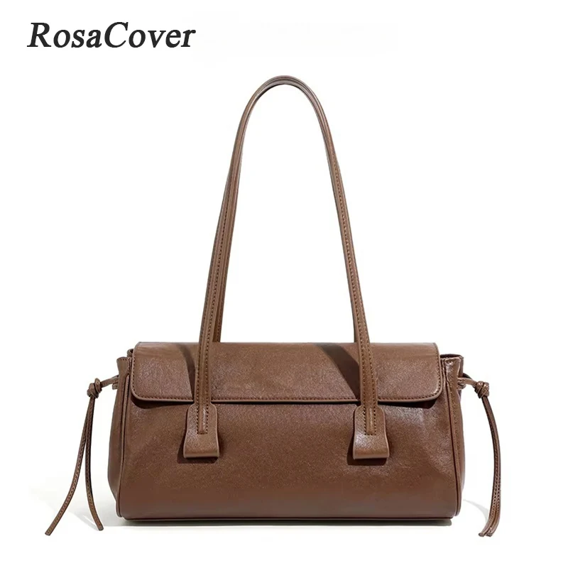 autumn-winter-new-shoulder-bag-2025-trend-vegetable-tanned-cowhide-underarm-bag-pillow-bag-women's-bag-popular-vintage
