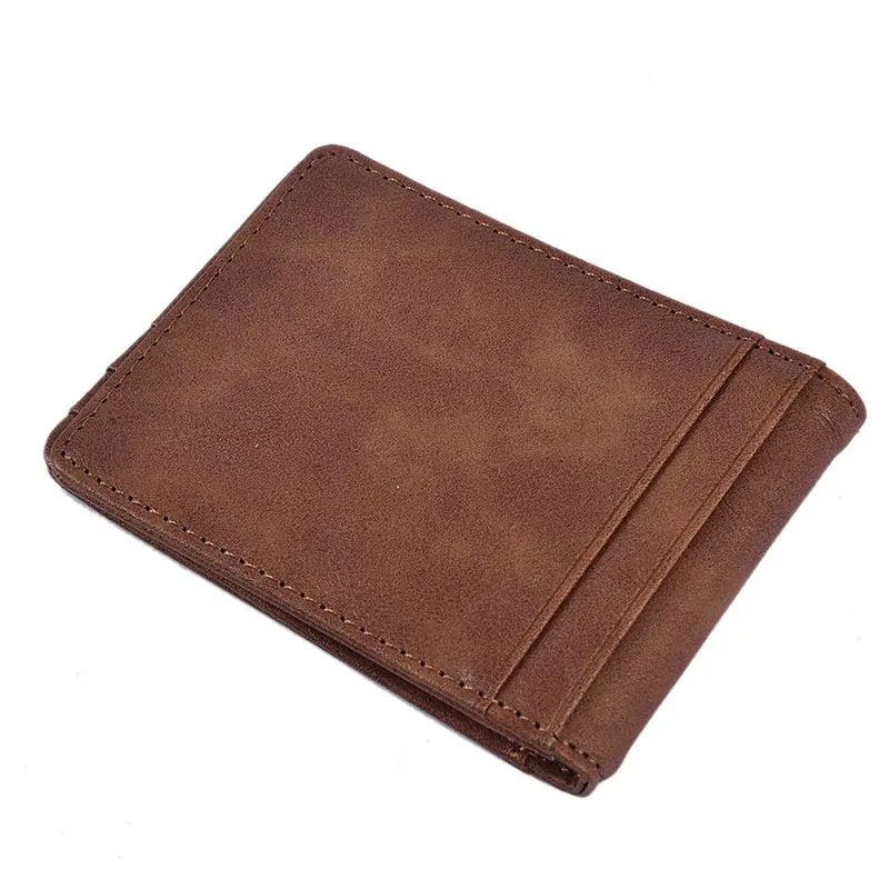 ~Hot Sale RFID Men's Leather Slim Bifold Money Clip Wallet Front Pocket Credit Card Holder