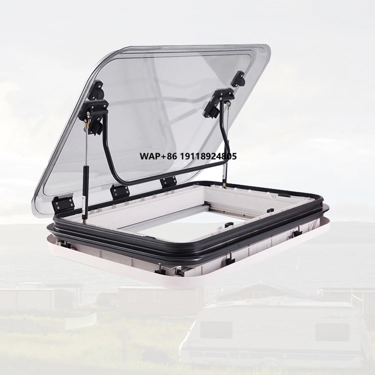 High Quality 800*500mm  Skylight Aluminum Alloy Motorhome Escape Roof Window with Best Service Car Windows