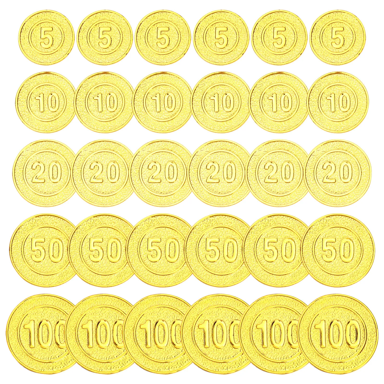

100 шт. пиратских монет, пластиковые золотые поддельные сувениры, украшения для пиратской вечеринки, подарки на день рождения для детей, забавные пластиковые монеты