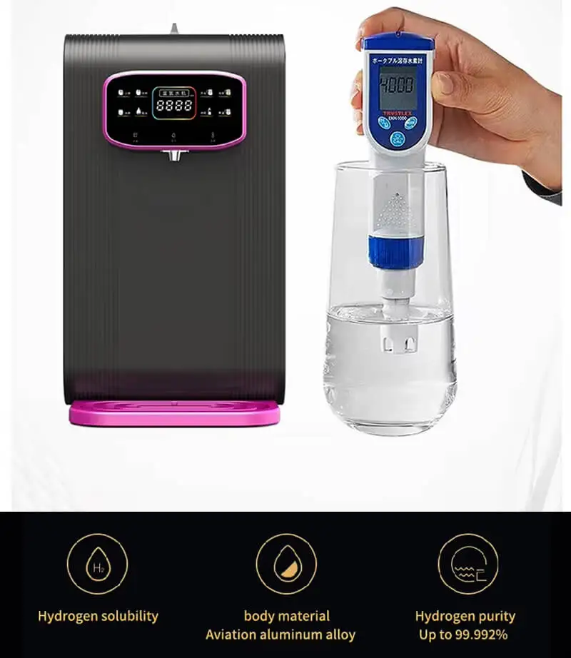 NIce  Hydrogen Water Machine Electric and Manual Power Compressor Hydrogen Rich Hot Water Dispenser Device for Household
