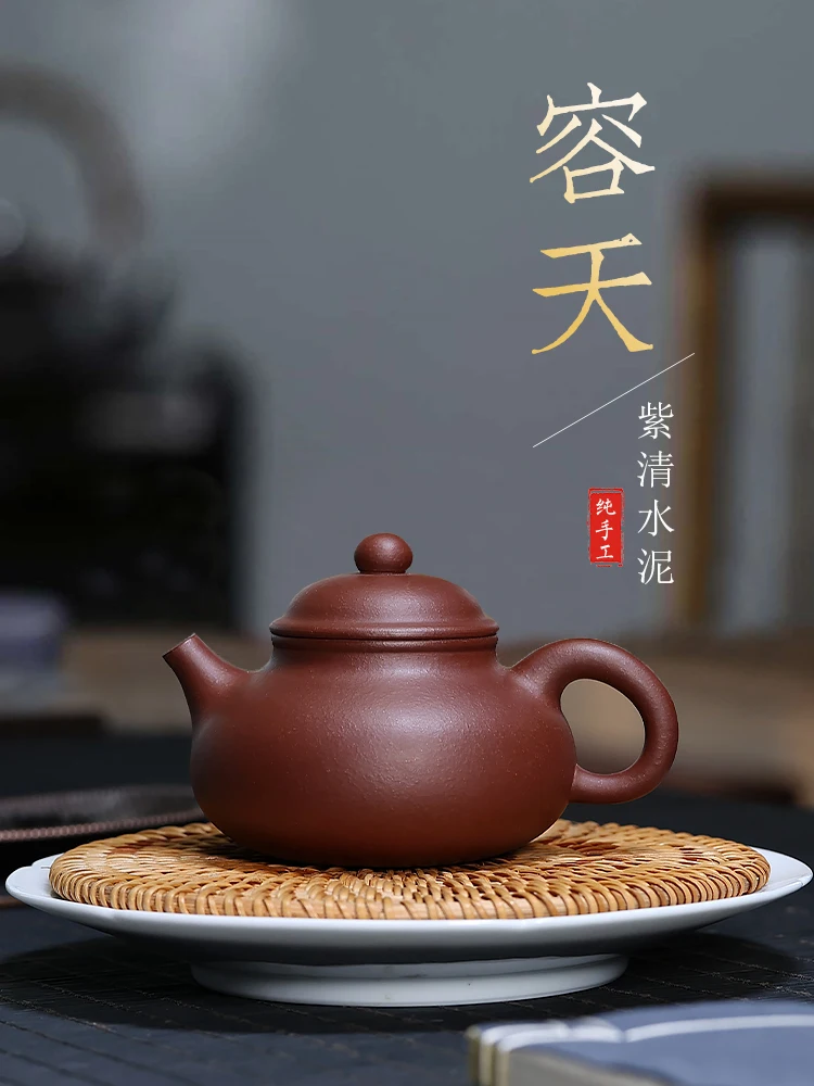 Yixing Purple Clay Teapot Famous Wu Fengli Pure Handmade Authentic Teapot Kung Fu Tea Set Green Gray Yung Days Pot