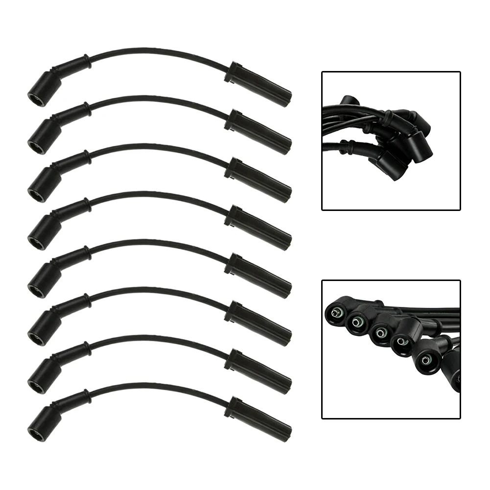 Replacement Ignition Harness Ignition Wire Set For Daily Driving Reliability Complete 8 Piece Kit For Silverado 1500 2500HD