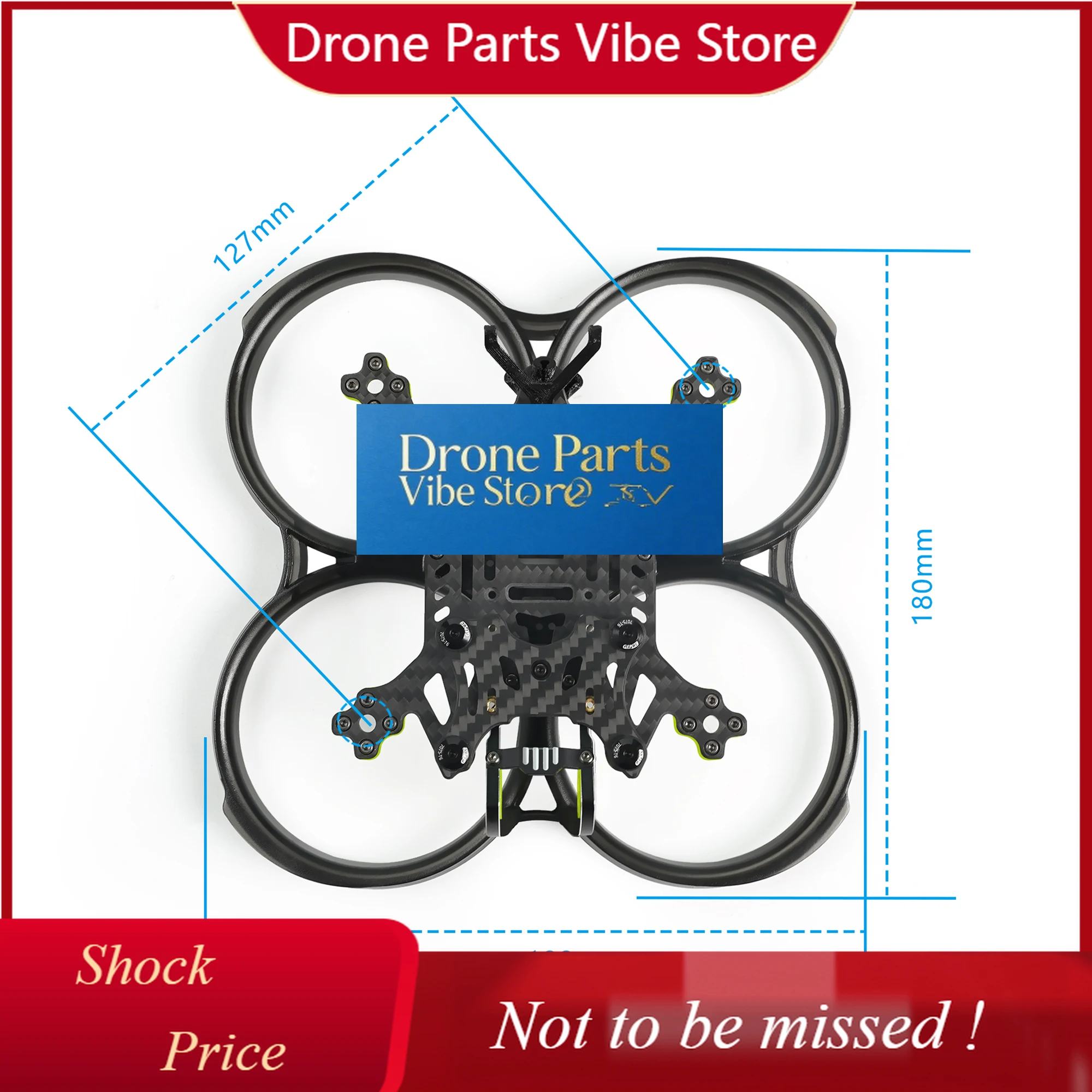 

DParts1GEPRC GEP-CT30 Cinebot 30 3inch Carbon Fiber Frame Kit With Propeller Guard For RC FPV Freestyle Cinewhoop Quadcopter Dro