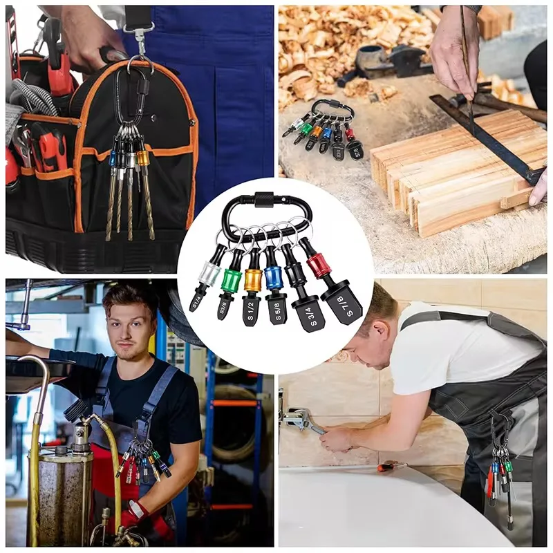 12Pcs Swage Tool HVAC Repairing Set With Bit Holder, Air Conditioner Copper Tube Expander Swaging Tool Drill Bit, Soft Copper Pi