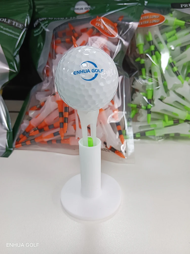 Golf Tees plastikowe trwałe 50 sztuk/partia akcesoria golfowe odkryty poduszka piłka uchwyt Golf szkolenia Golf narzędzia kluby Tee Golf Tees — zdjęcie 2