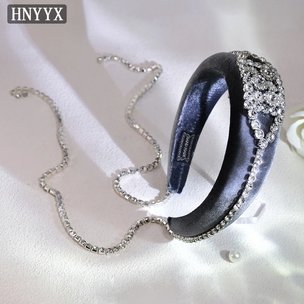 YouLaPan Dignified Lady's Rhinestone Headband With Diamond Chains Tassels Elegant Wedding Dance Evening Hair Accessories YXA236