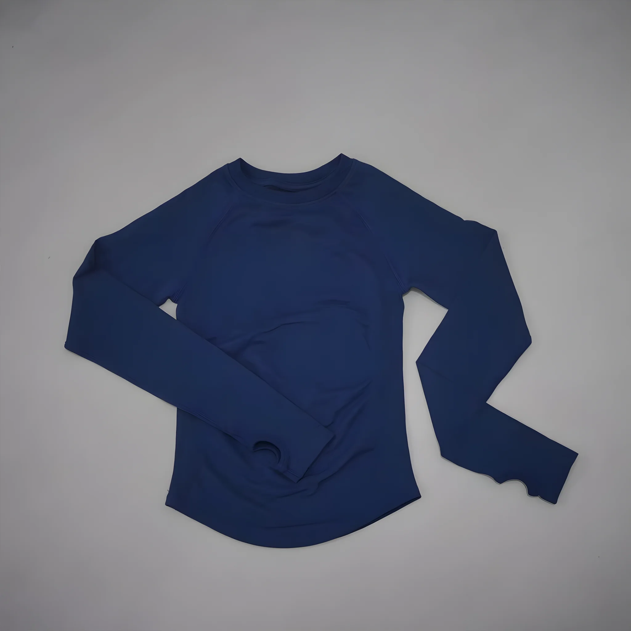 DF LOGO Dames Naadloze Gymtop met Lange Mouwen Buikcontrole Slank Yoga T-Shirt Snel Droogend Ademend Hardloop Workout Sport Activewear