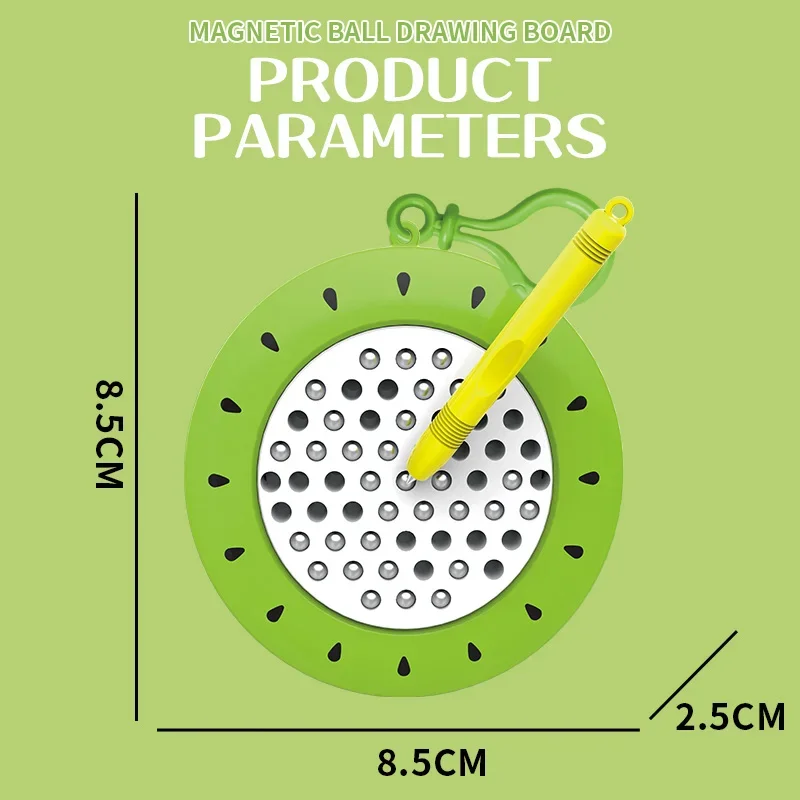 لوحة رسم مغناطيسية صغيرة تعليمية - رسم وخربش وتعلم! لعبة ألغاز ممتعة - هدية عيد ميلاد مثالية للأولاد وجي