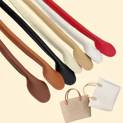 PU Leather Handbag Handle para Senhoras, Acessórios Saco de Substituição, Alça Destacável, Bolsa de Ombro, Cintos Bolsa, 42cm, 2Pcs