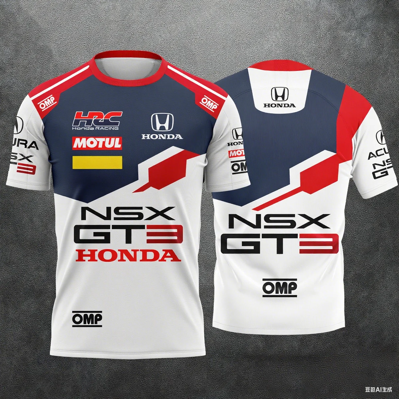 

Новинка 202, гоночная униформа HONDA Racing NSX GT3, мужская летняя повседневная спортивная гоночная дышащая быстросохнущая футболка