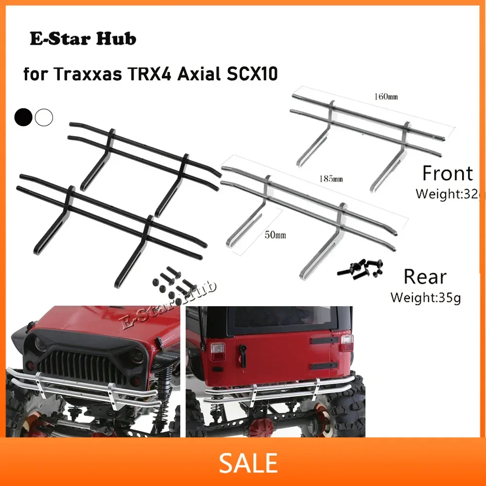 Metal Front Rear Bumper for Traxxas TRX4 Axial SCX10 1/10 RC Crawler Car Upgrade Parts Accessories