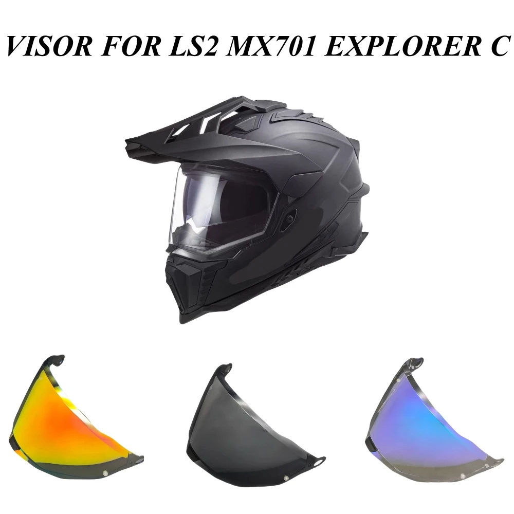 

For LS2 MX701 EXPLORER C Visors Origial replacement Lens Motocross Detachable Rally Off-road Motorcycle helmet Accessories mx701