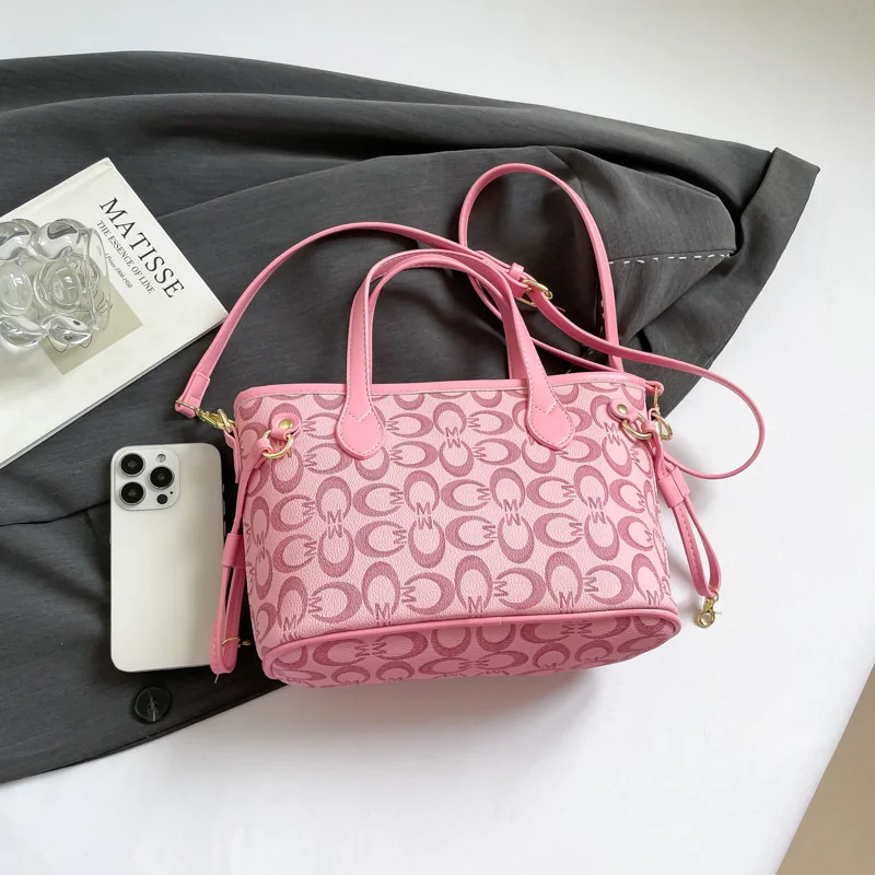 

2025 Vintage-Inspired Spacious Tote Bag, Multi-Way Convertible Shoulder & Crossbody Purse for Women, Architectural Day