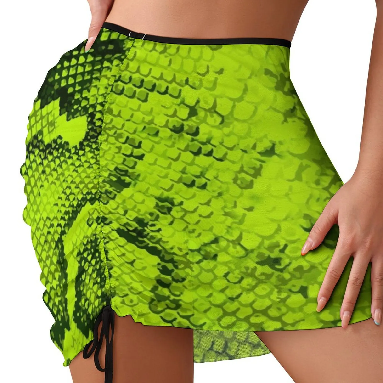 

Lime Snakeskin Beach skirt sets sexy skirt elegant skirts for women Evening dresses