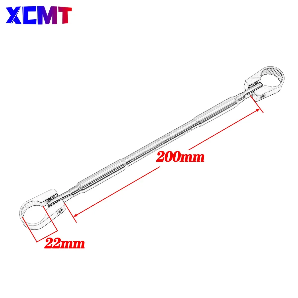 22mm Alloy Aluminum Motorcycle Handlebar Brace Crossbar Modified Strengthen Handle Bar Clamp Balance Beam Cross