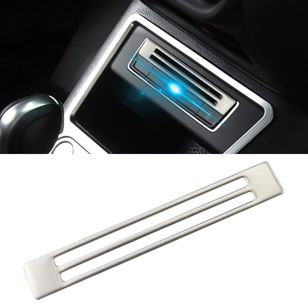 Auto Accessories for VW Volkswagen Tiguan 2010-2015 Storage Box Switch Panel Trim Cover Sticker Stainless Steel Bezel