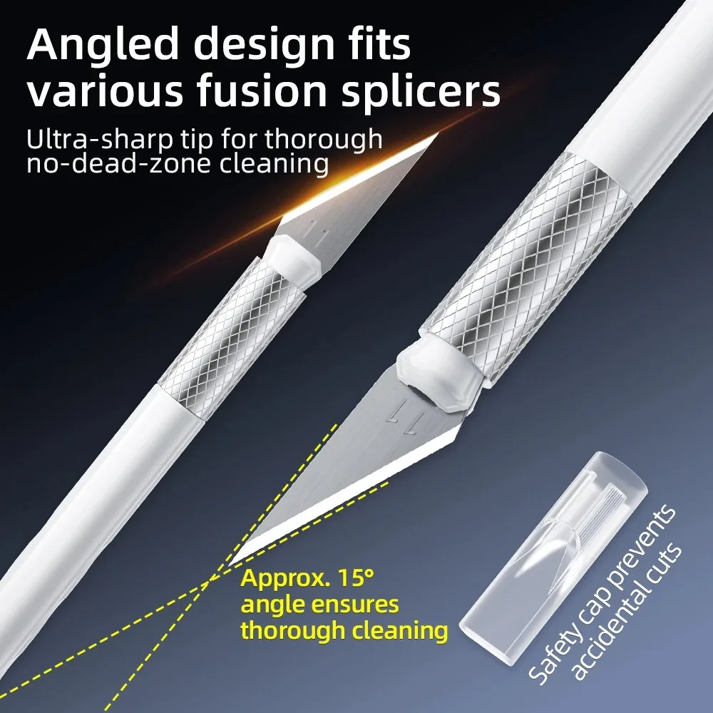 

Fiber Optic Fusion Splicer V-Groove Cleaning Pen Tool - Pen Tip Cleaning Device for Optimal Splicer Performance
