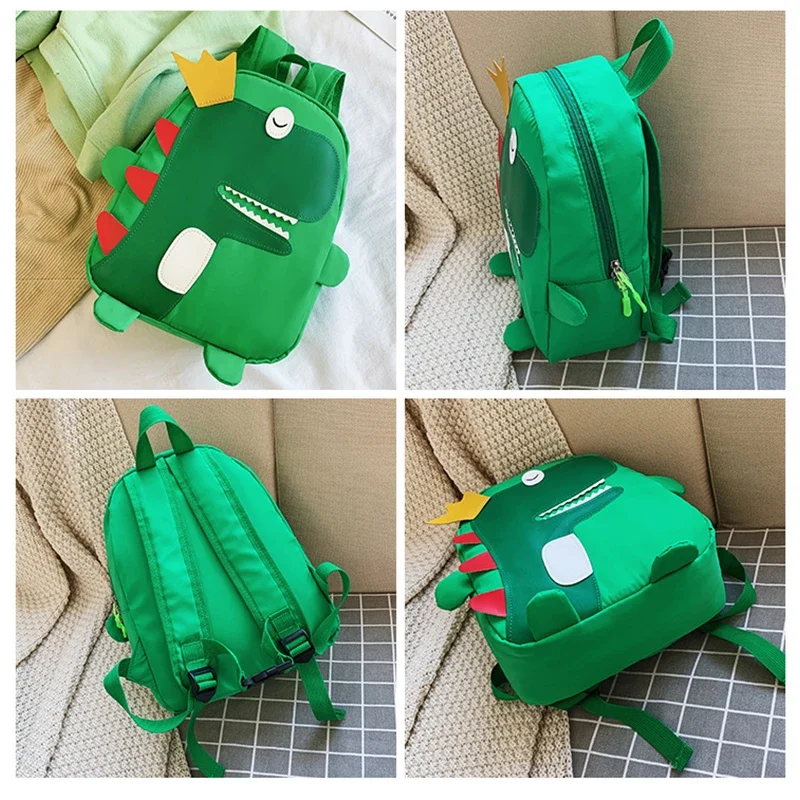 Mochila escolar con dibujos de dinosaurios para niños y niñas, morral escolar para guardería, bonito