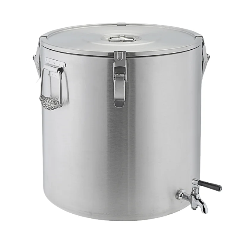 

60L insulated commercial water and food preservation bucket 304 stainless steel heating and sealing bucket