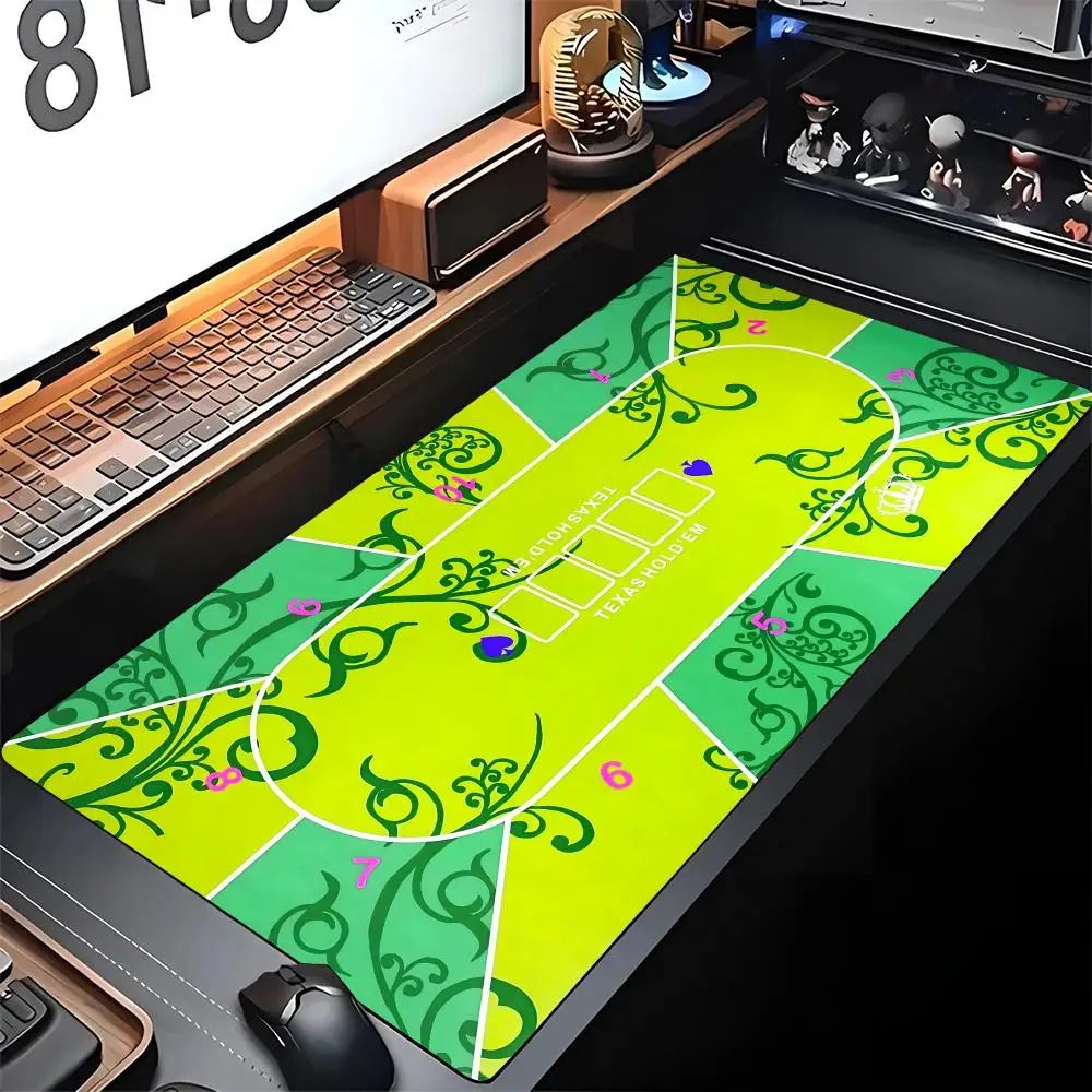 

Texas Poker Mat Mouse Pad Edge Big Gaming Locking Computer Gamer Large Xxl Rubber Art Mousepad Laptop Desk Mat