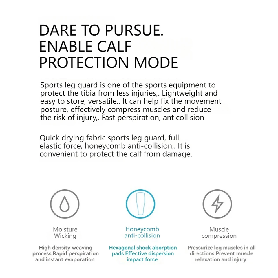 Loogdeel 1Pcs Sports Compression Leg Sleeves Leg Guards Protect Gear Women Men Football Basketball Legging Calf Covers Soccer