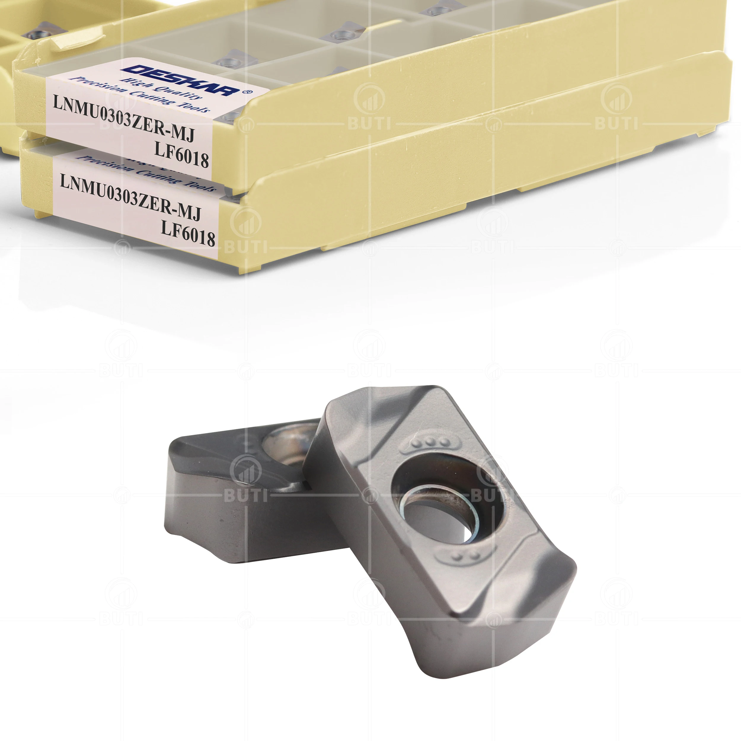 Imagem -03 - Deskar 100 Original Lnmu0303zer mj Lf6018 Carbide Insere Torno Torneamento Lnmu Placa Cnc Fresadora Ferramentas para Aço Inoxidável