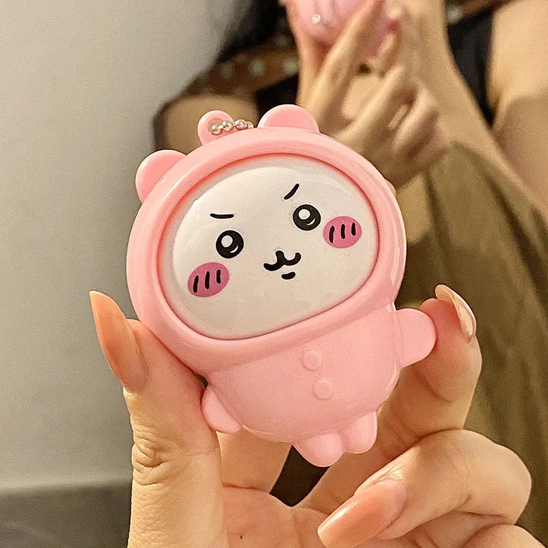 Japanische Anime-Chiikawa-Pyjamaserie, Schlüsselanhänger mit wechselnden Gesichtern, niedlicher, sich drehender Gesichtsanhänger, Sammlerstück, Taschenanhänger, Geschenk für Fans. – Detail 10