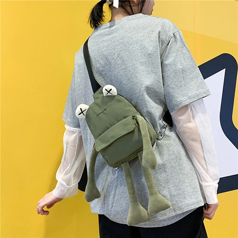 Girl Bag Tide Cartoon Cute Frog Crossbody Bags Casual Messenger Bag Chest Unisex Shoulder Women purse bolsas mujer сумка женская