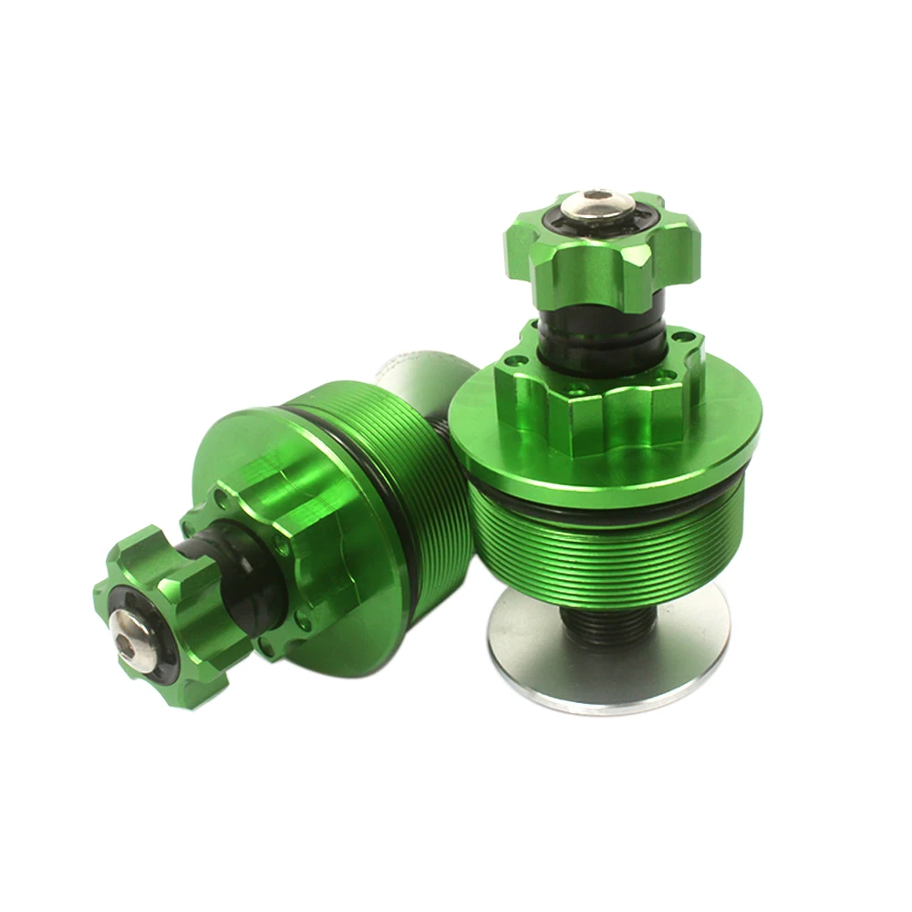 CNC Shock Absorber Screw Fork Cover Cap Preload Adjusters Bolts for KAWASAKI NINJA 400 Green