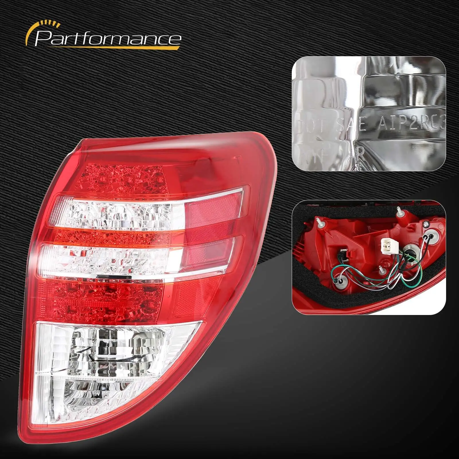 For 2009-2012 Toyota RAV4 Tail Light Brake Lamp Assembly Right Passenger Side Car Light Accessories 815500R010