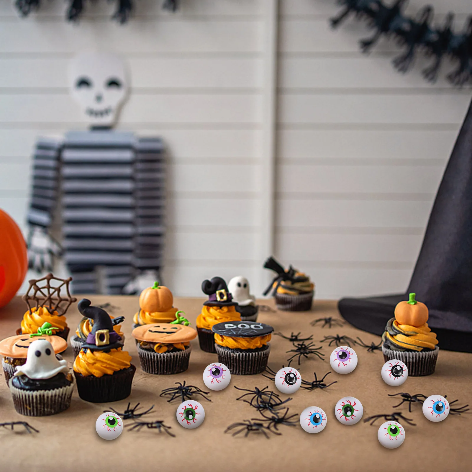 20 stuks Halloween Oogbollen Realistische Plastic Fake Eye Ballen Halloween Decoratie Feestartikelen Prop Eye Ballen voor Ambachten