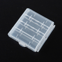 8 10 Slots Hard Plastic Battery Storage Boxes Case AA AAA Battery Holder Container Box With Clips For 8x 10x AA/AAA Batteries