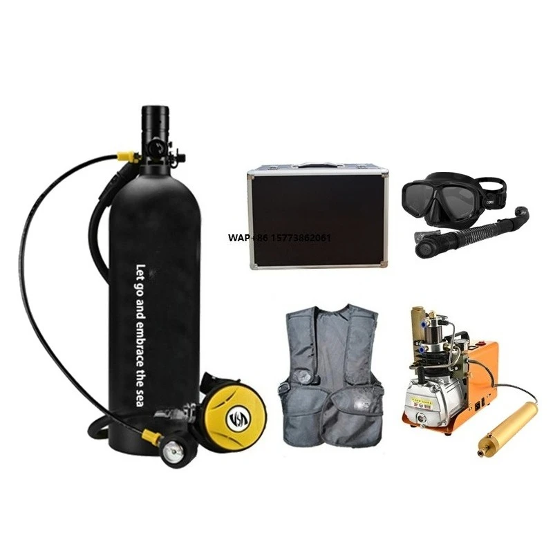 

High Pressure Portable 2L Aluminium Diving Bottle Mini Scuba Air Tank Diving Equipment