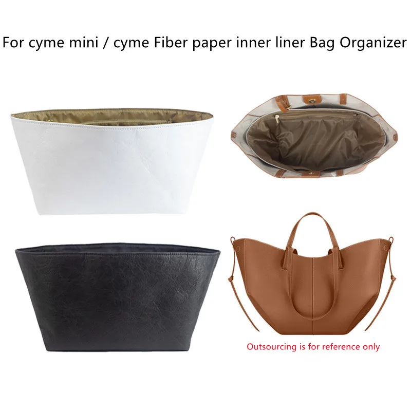 Fiber paper inner liner is suitable for Cyme mini tote bag inner liner and inner bag pocket sorting organizer cosmetic bag