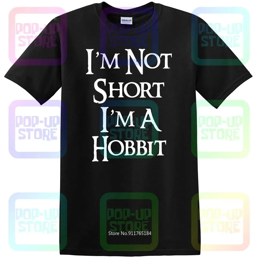 Mens I'M Not I'M A Hobbit Slogan New 2018 Shirt T-shirt Tee Unisex Size:S-3XL