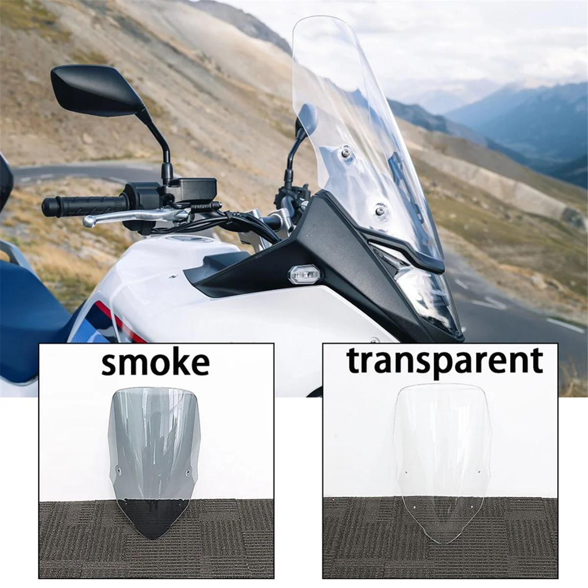 Motorcycle Windshield for HONDA XL750 TRANSALP Xl750 Transalp 2023 2024 Windshield Deflector Fairing(Transparent)