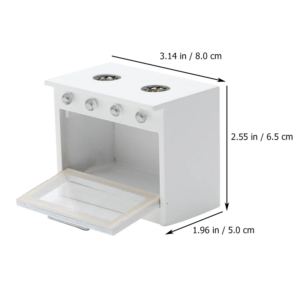 Table de cuisson à gaz pour maison de poupée, jouet, meubles miniatures, outil de cuisine, salle d'ornement, poêle modèle en bois