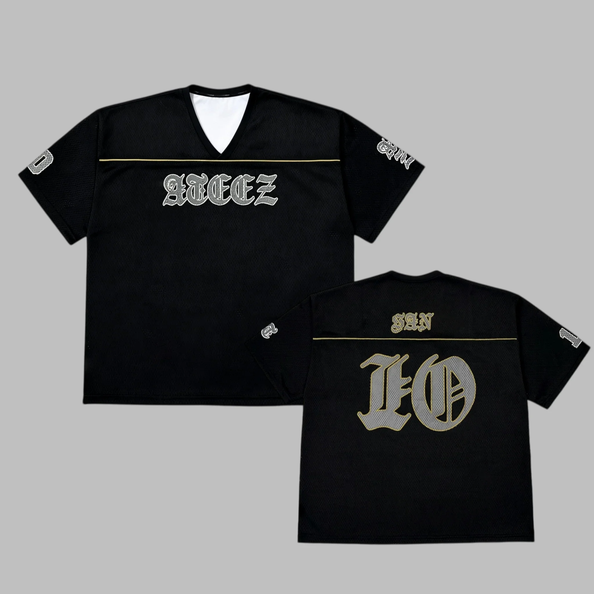 ATEEZ 2026 Tour Unisex Jersey Shirt, Kpop Korean Wave Fashion 3D Print Shirt, SAN 10# Football Jersey, Fan Gifts, Gigs Merch