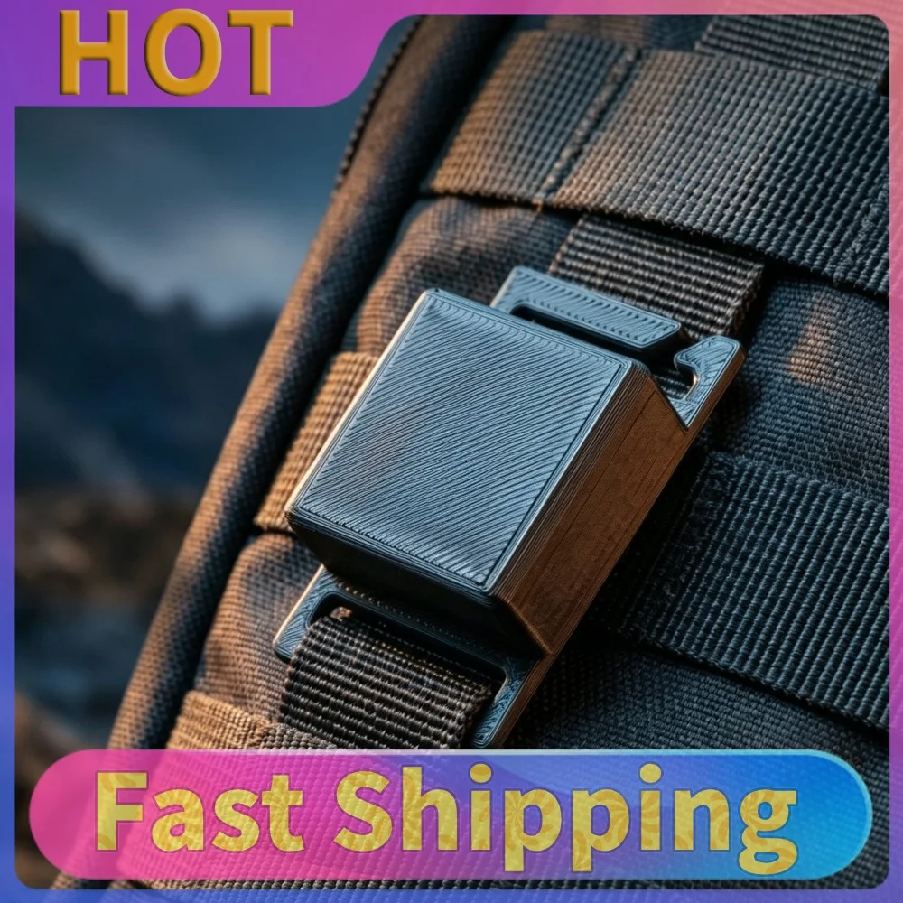 Walkie Talkie Holster for Backpack Anti Slip Two Way Radio Mount Outdoor Walkie Talkie Mount for EDC Techwear Backpack Accessory