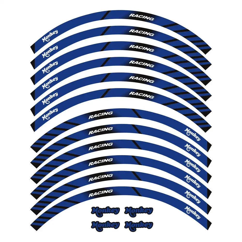 

Для Honda Monkey 125 Z125 M ABS 2019 2020 2021 2022 2023 2024, аксессуары, наклейки на ступицу колеса, наклейки на обод, набор светоотражающих полос