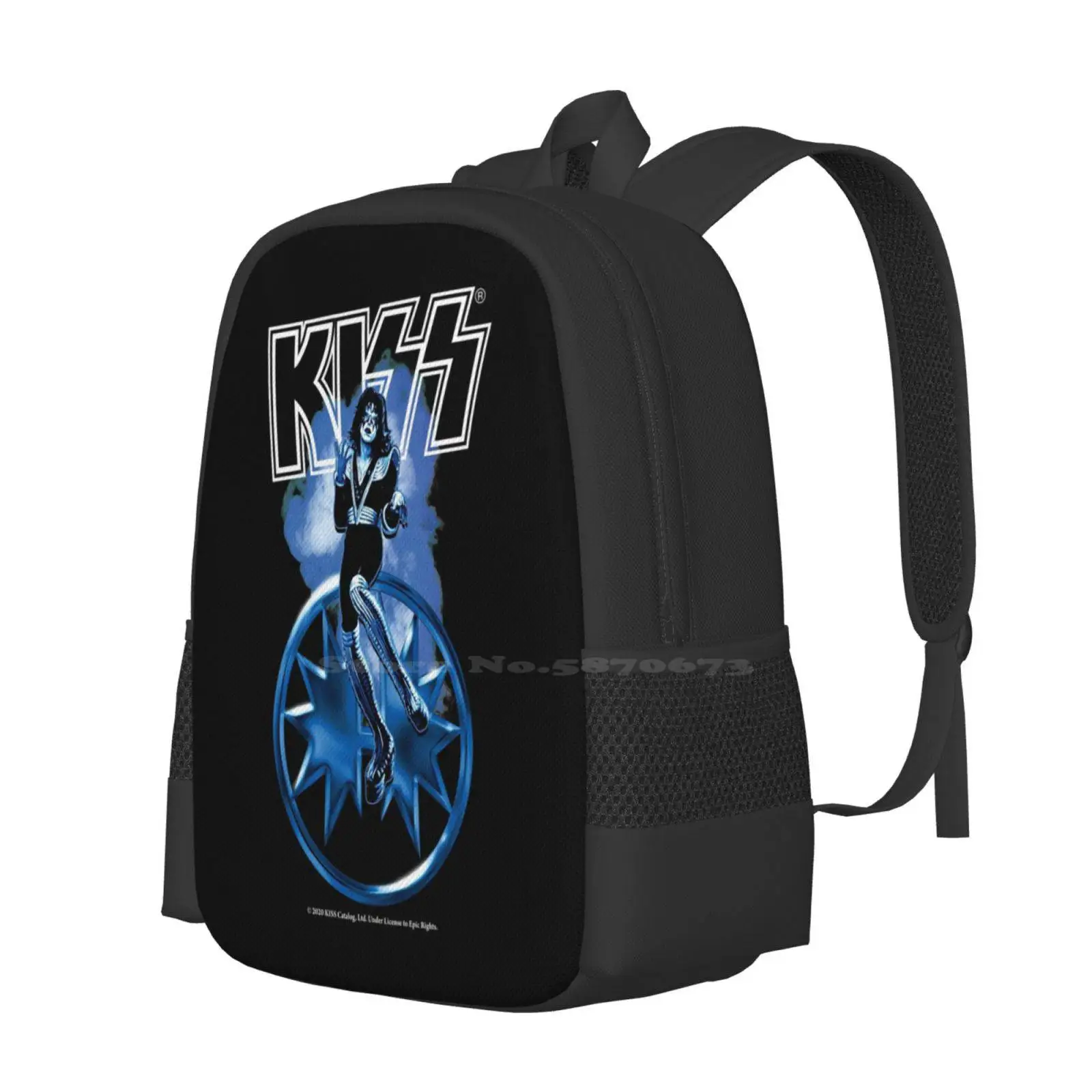 Kiss Band - Spaceman Backpack For Student School Laptop Travel Bag Kiss Fan Art Kiss Band Kiss Music Kiss The Band Kiss Fanart