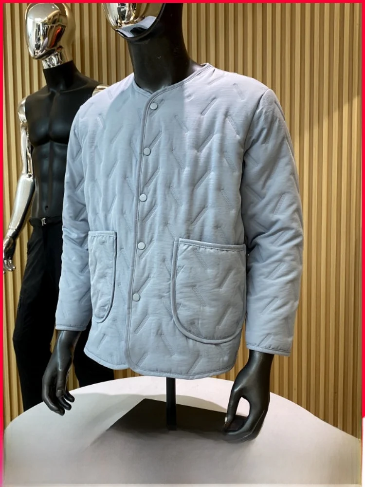 

Retro Japanese Sle Fce Lined Thiened Warm Cotton Jaet Coat for Men And Women V-Ne All-Match Autumn Winter Outerwear