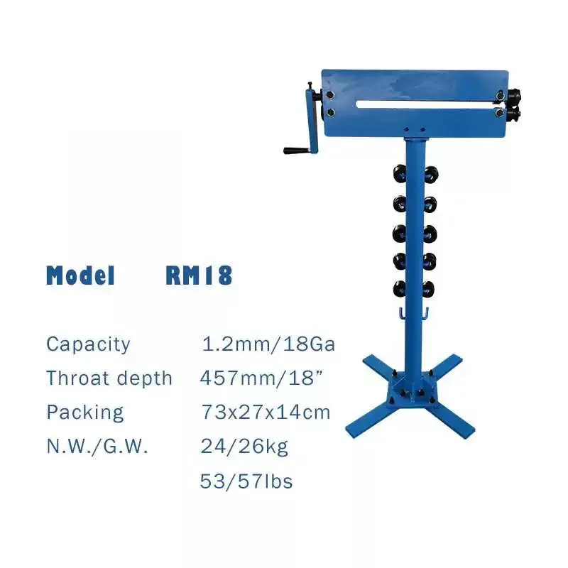 Hand Operated Iron Sheet Beading Machine Industrial Metal Plate Rolling Edge Forming Processing Equipment