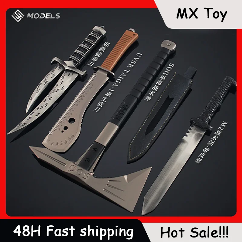 Cuchillo de Escape From Tarkov de 28-32cm, modelo de hacha táctica vudú M2, espada táctica, decoración de Metal, juego de juguete, artesanía de hoja sin cortar
