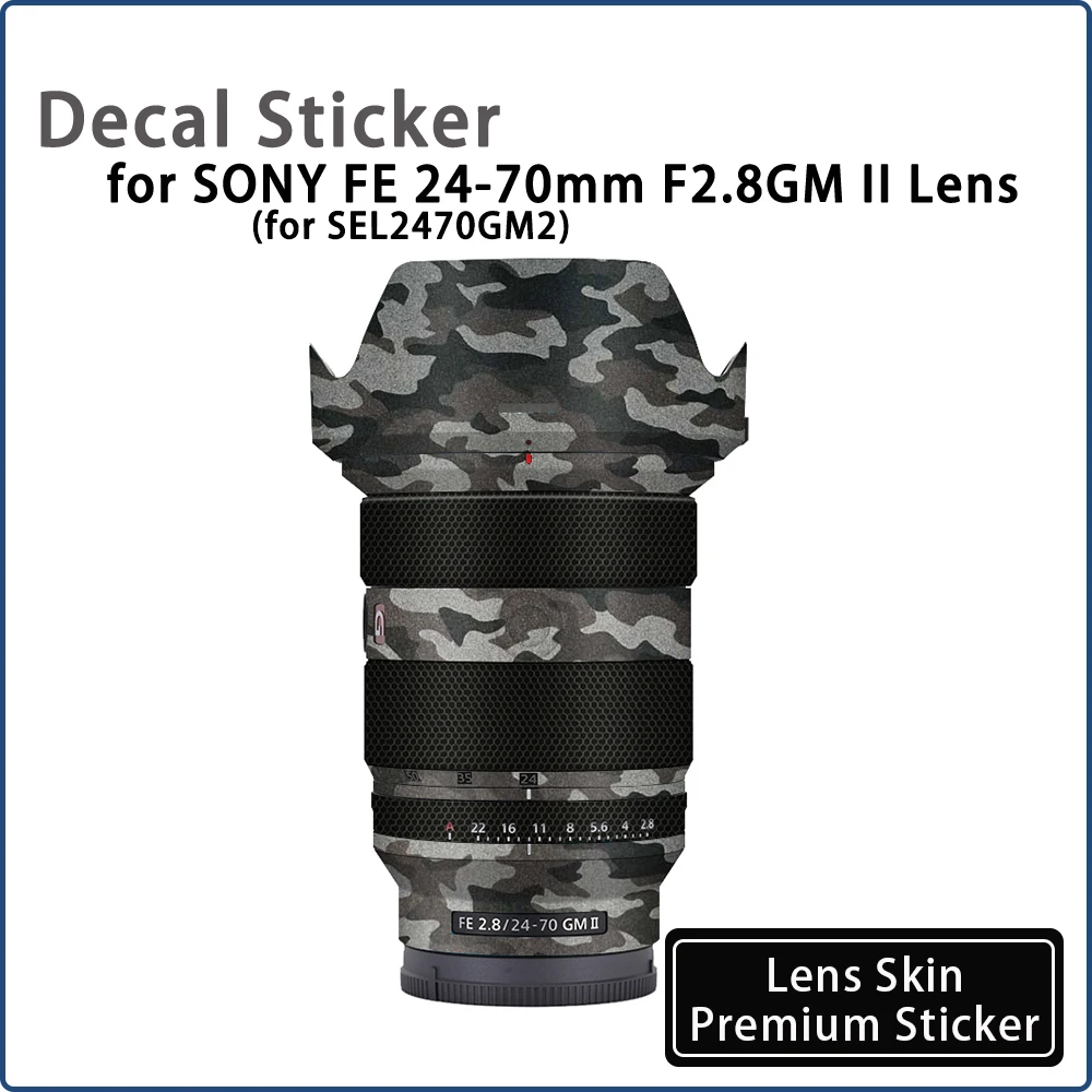 

SEL2470GM2 Decal Sticker for SONY FE 24-70mm F2.8 GM II Lens Skin Wrap Cover 2470 Protective Film 24 70F2.8 II Lens Sticker